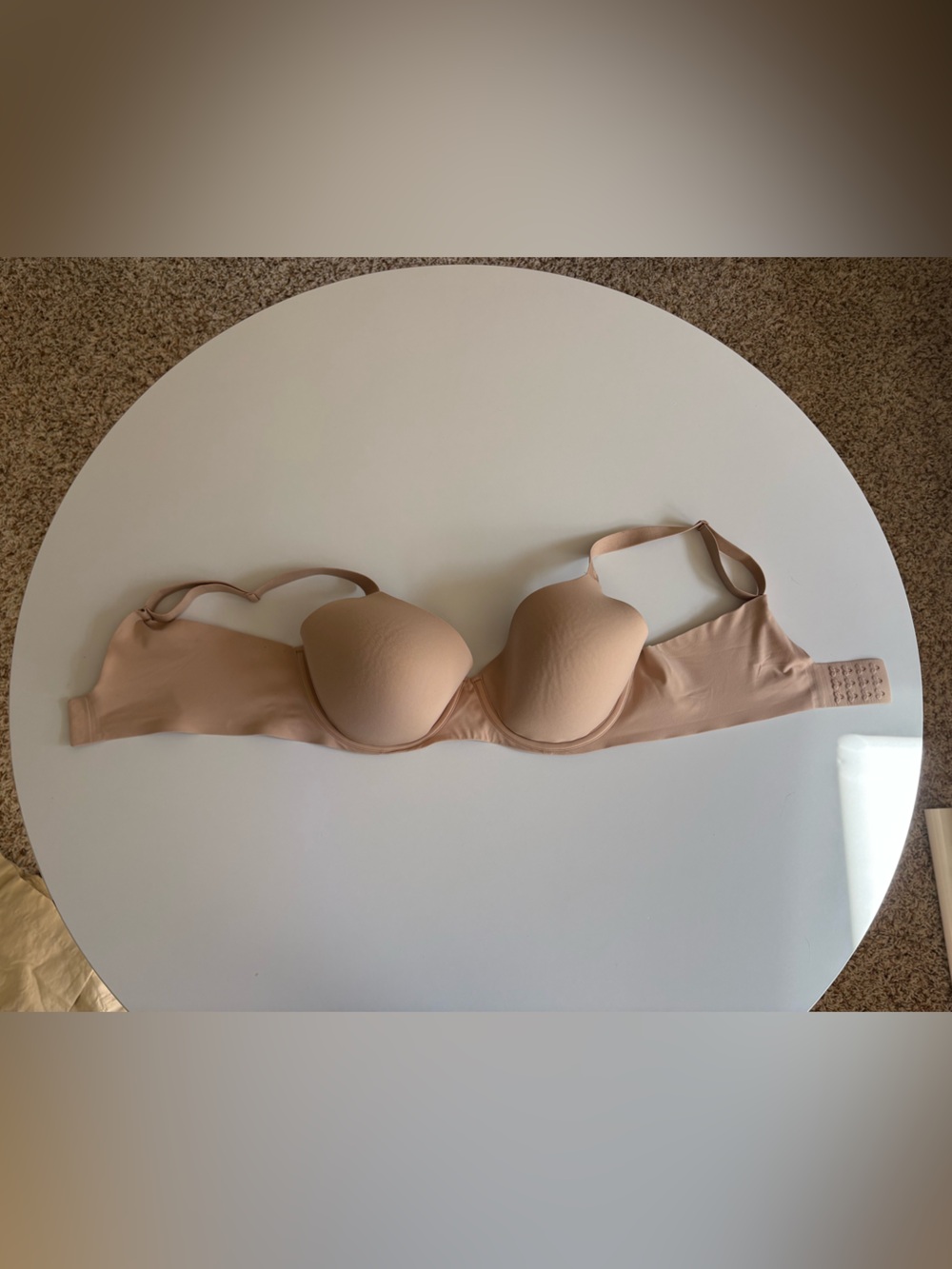 AERIE | SMOOTHEZ FULL COVERAGE LIGHTLY LINED BRA | SIZE 38C COLOR SANDS - Picture 4 of 11